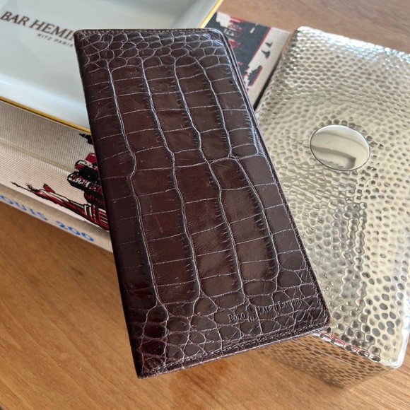 Ralph Lauren Genuine Alligator Skin Wallet – Timeless American Luxury - Picture 1 of 7